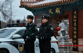 冰城公安： 迎风斗雪护民安 全警参战保安全